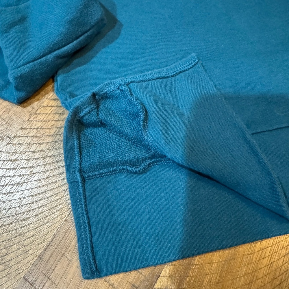 PINK VS Teal Lace Up Hooded Sweatshirt - Picture 11 of 13